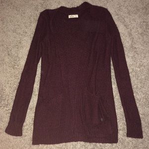 Hollister Burgundy Cartigan